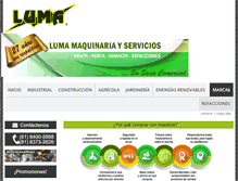 Tablet Screenshot of luma.com.mx